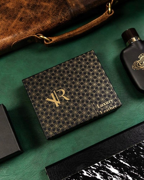 ROVICKY portfel skórzany męski poziomy zapinany RFID na prezent