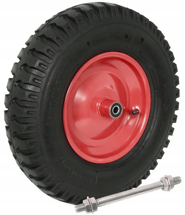 KÓŁKO KOŁO DO TACZKI WÓZKÓW 40CM 6PR 4.00-8 400-8 400x8 MOCNE