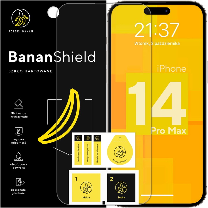 Szkło hartowane 9H BananShield do Apple iPhone 14 Pro Max