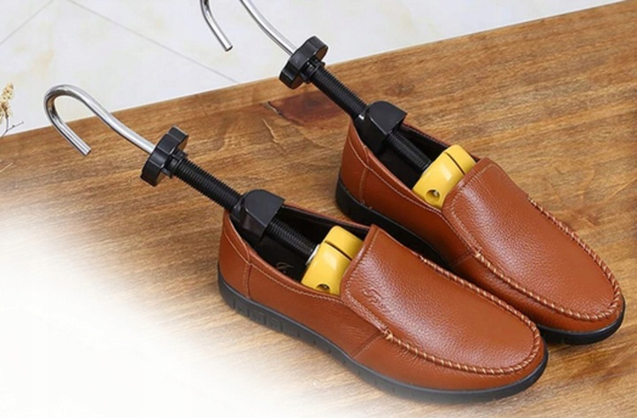 2x Regulowane prawidła do rozciągania butów obuwia 40-47 z nakładkami Para