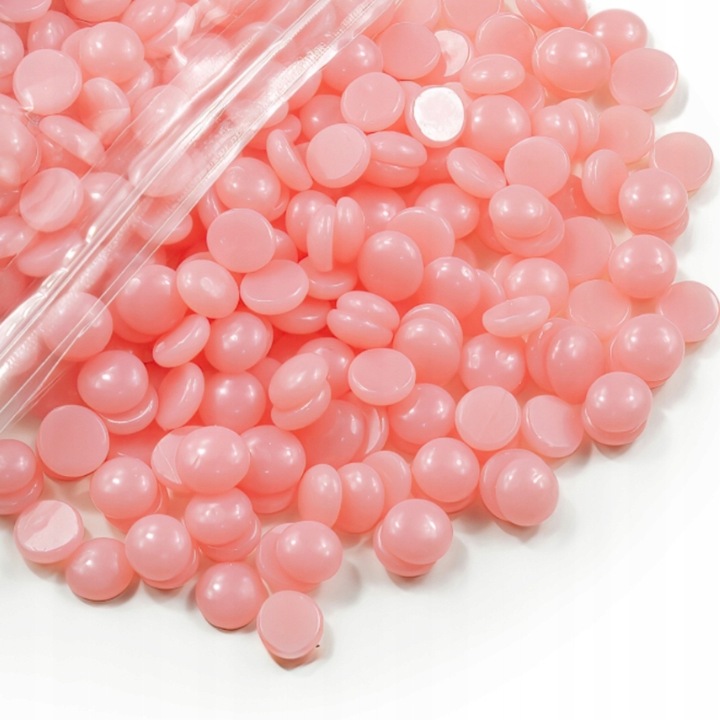 Twardy Wosk Do Depilacji Bezpaskowy Różowy Dropsy Duże Opakowanie 1kg