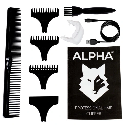 MASZYNKA TRYMER DO STRZYŻENIA GOLENIA WŁOSÓW BRODY ALPHA