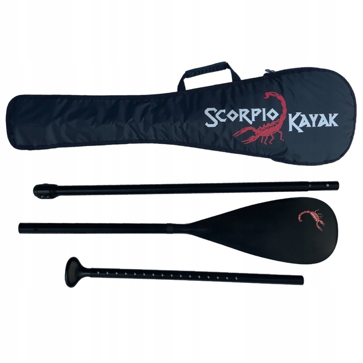WIOSŁO DO DESKI SUP REGULOWANE SKŁADANE +POKROWIEC