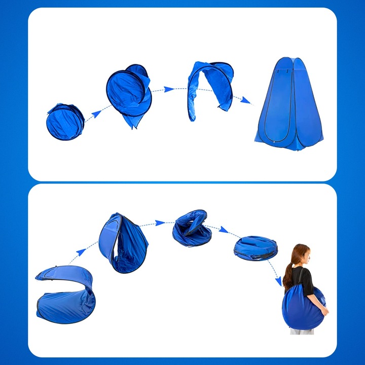 Namiot na Prysznic Przebieralnia Toaleta WC Przenośna Plażowy Kempingowy