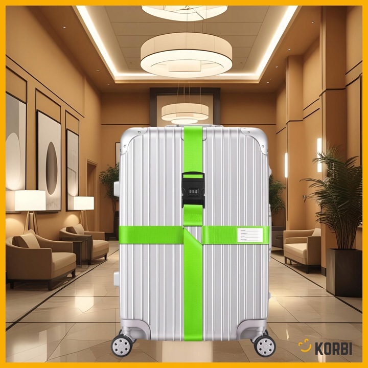 3x PAS ZABEZPIECZAJĄCY PODWÓJNY WALIZKI TORBY BAGAŻU PODRÓŻNY ZESTAW MIX2