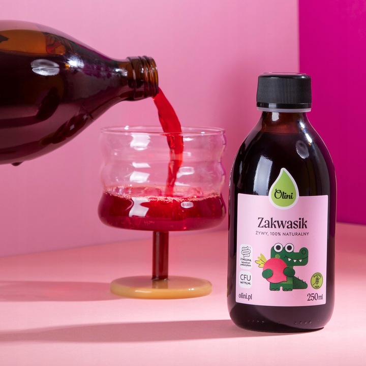 Zakwas buraczany dla dzieci 500 ml Olini Zakwas z buraków Na Zaparcia