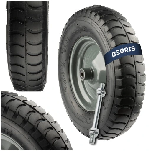 KOŁO KÓŁKO DO TACZKI TACZEK 4.00-8 400-8 400x8 8PR MOCNE Z DĘTKĄ