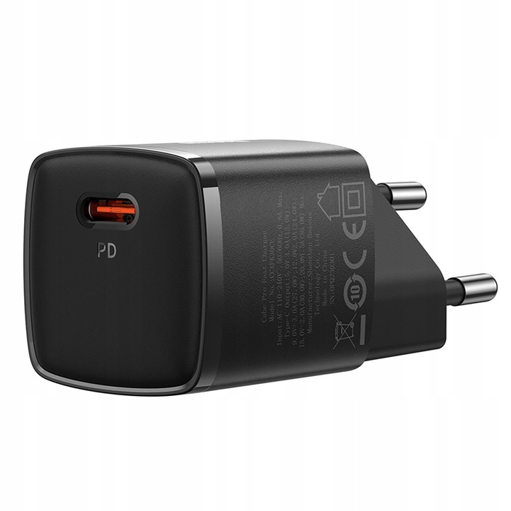 BASEUS SZYBKA ŁADOWARKA SIECIOWA Cube Pro GaN 30W USB-C ZASILACZ KOSTKA