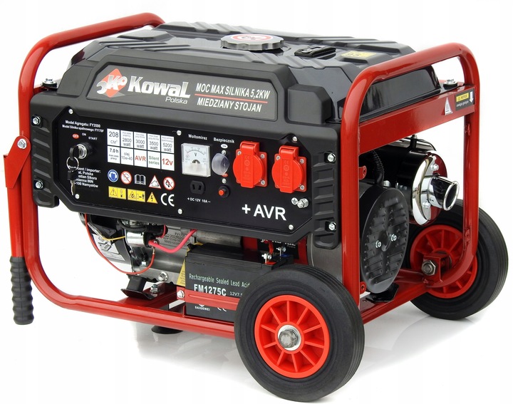 PROFESJONALNY AGREGAT PRĄDOTWÓRCZY 5,2kW ELE-START AVR+ MIEDŹ STOJAN