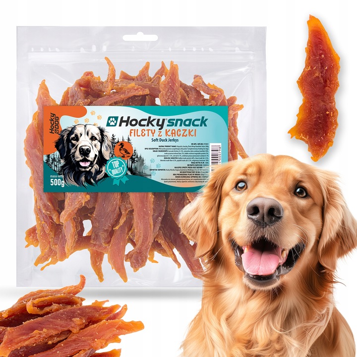 PRZYSMAK DLA PSA BEZZBOŻOWY MIĘKKI FILET Z PIERSI KACZKI 94% HOCKY