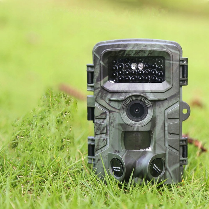 Kamera Leśna Fotopułapka Myśliwska Ip66 Czujnik Ruchu IR Tryb Nocny