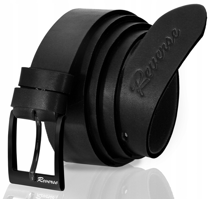 REVERSE Pasek męski SKÓRZANY pas do spodni CZR 120