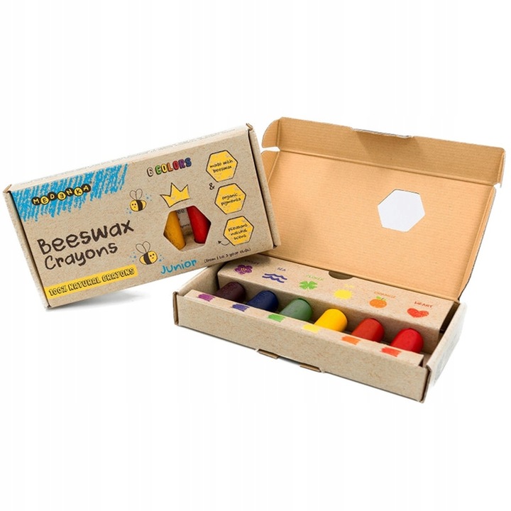 MEDENKA 100% natural kredki z wosku pszczelego 1+