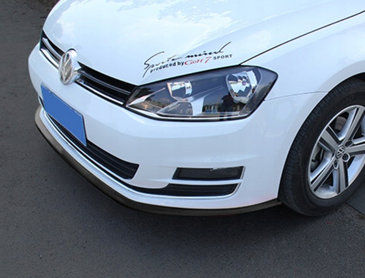 UNIWERSALNA dokładka zderzaka przedniego spoiler GUMOWA 2,5m SPOJLER OSŁONA