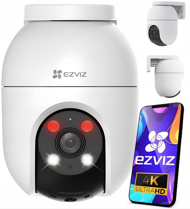 Kamera WiFi EZVIZ 8MPX C8c 4K Obrotowa Zewnętrzna Detekcja AI Śledzenie