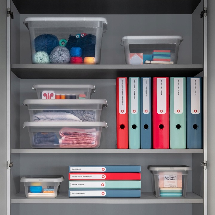 Pojemnik 29 l pod łóżko z pokrywą plastikowy organizer wolny od BPA