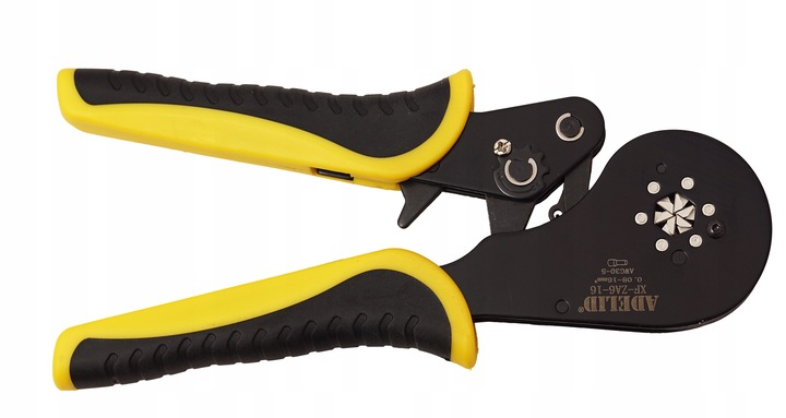 ZACISKARKA PRASKA DO TULEJEK KONEKTORÓW KABLI SZEŚCIOKĄTNA 0,08-16 mm2