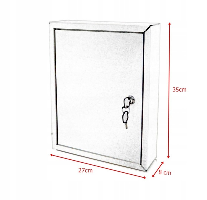 Metalowa Kasetka Szafka Skrzynka na 42 klucze