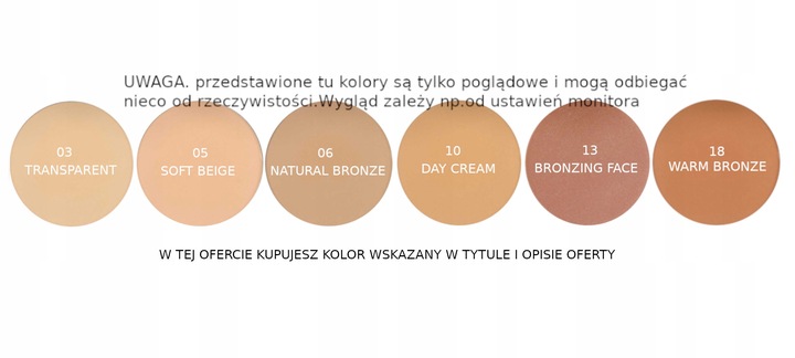 PIERRE RENE PUDER DO TWARZY PRASOWANY 03 TRANSPARENT