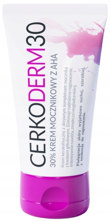 CERKODERM 30% Krem z mocznikiem z AHA do stóp łokci kolan 50 ml