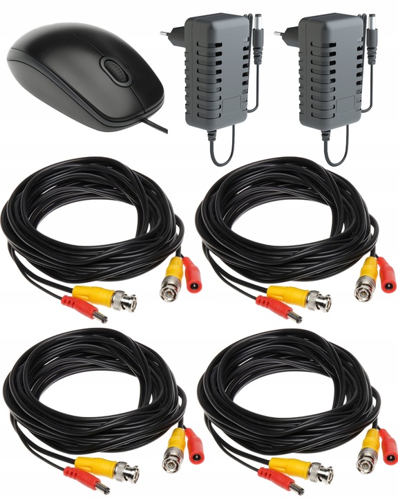 FORCE Zestaw monitoringu 4x Kamera AHD 8MPx 4K, PODGLĄD ONLINE