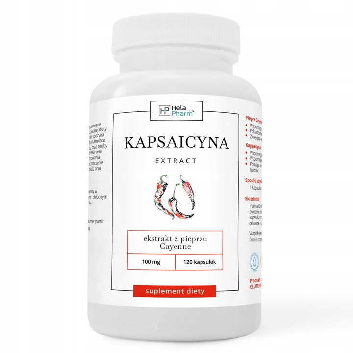 KAPSAICYNA EKSTRAKT 10mg ODCHUDZANIE 120 kaps