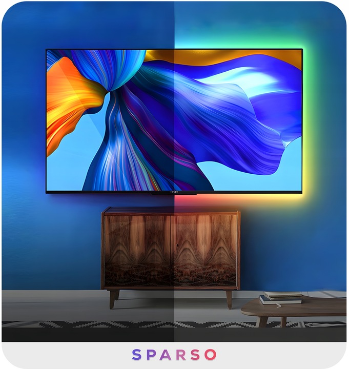 TAŚMA LED RGB 3M USB LEDY DO TV Podświetlenie Telewizora NA PILOTA