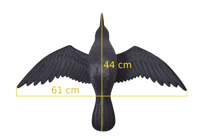 KRUK LATAJĄCY ODSTRASZACZ W LOCIE NA BALKON TARAS GOŁĘBI PTAKÓW