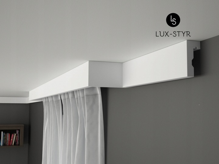 Gzyms karniszowy, maskownica, listwy, sztukateria, LGK01