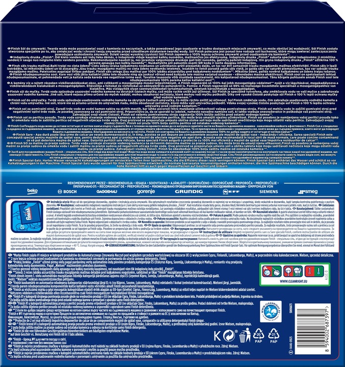 Sól do zmywarek FINISH 4 kg