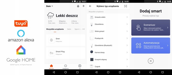 4x Głowica RTX Termostat + Bramka Zigbee WiFi Tuya SET