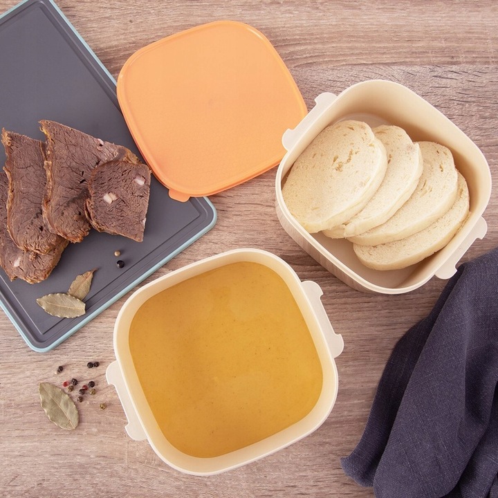 Menażka OBIADOWA 4-poziomowa piętrowa do przenoszenia żywności obiadów