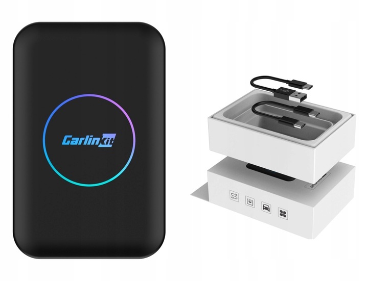 ADAPTER CARLINKIT 5.0 TBOX PRO ANDROID AUTO APPLE CARPLAY BEZPRZEWODOWY