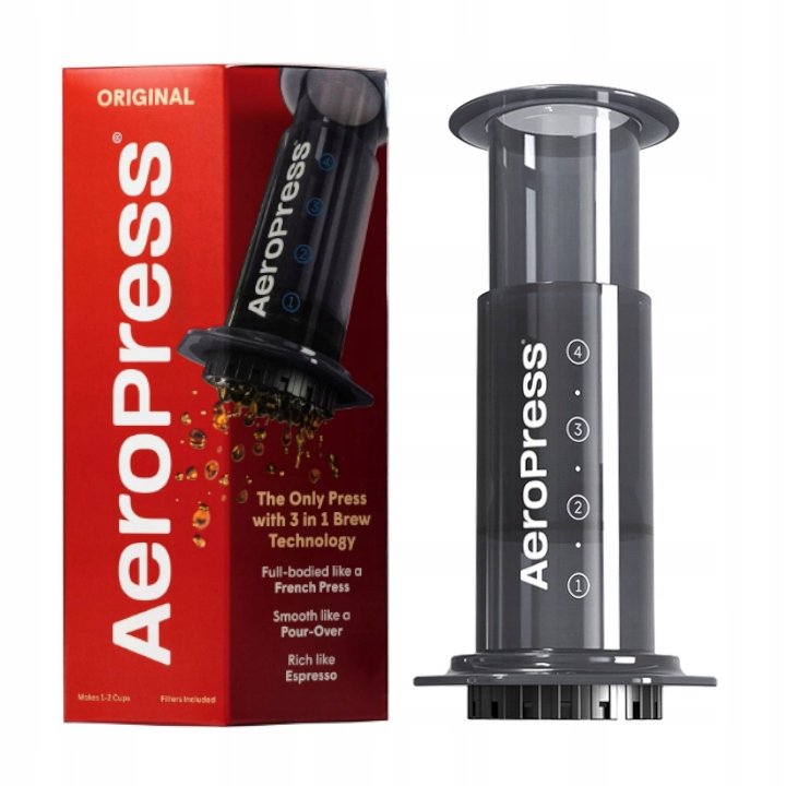 AEROPRESS AEROBIE ZAPARZACZ DO KAWY Z FILTRAMI