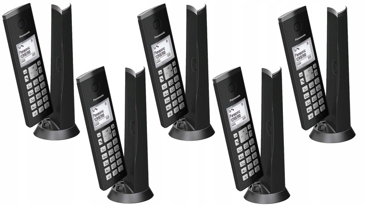 PANASONIC KX TGK 210 TELEFON DECT 5 SŁUCHAWEK