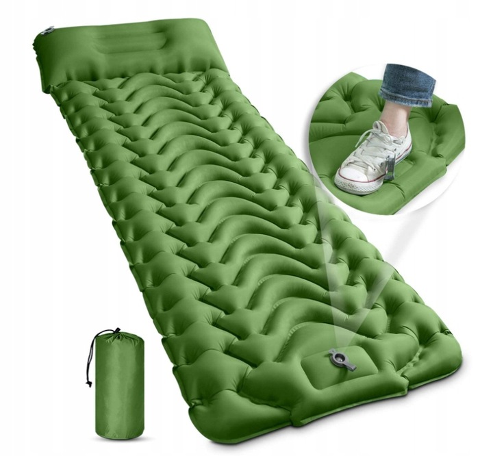 MATA SAMOPOMPUJĄCA 196x68x8CM Z PODUSZKĄ