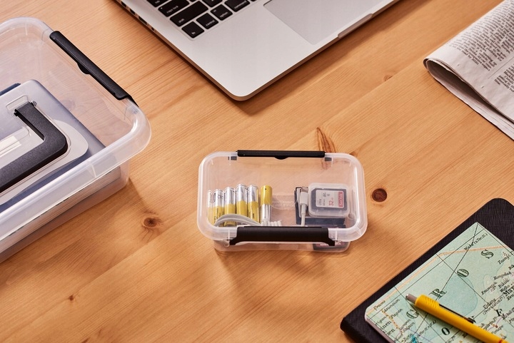 MOXOM - Pudełko Pojemnik Organizer Pokrywa - 60 L