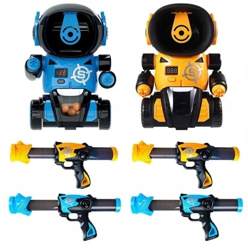 ROBOT CEL do STRZELANIA GRA 2 PISTOLETY NA KULKI