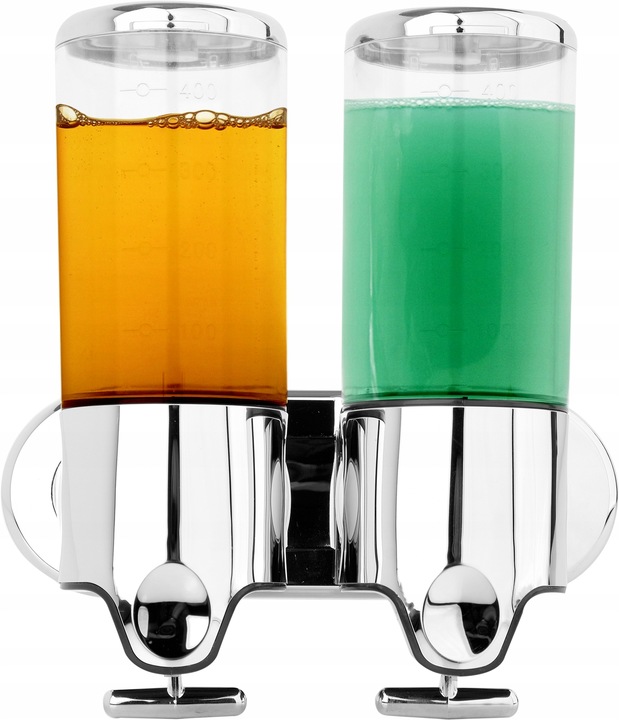 Ręczne dozownik do mydła naścienny Fala 1000 ml chrom