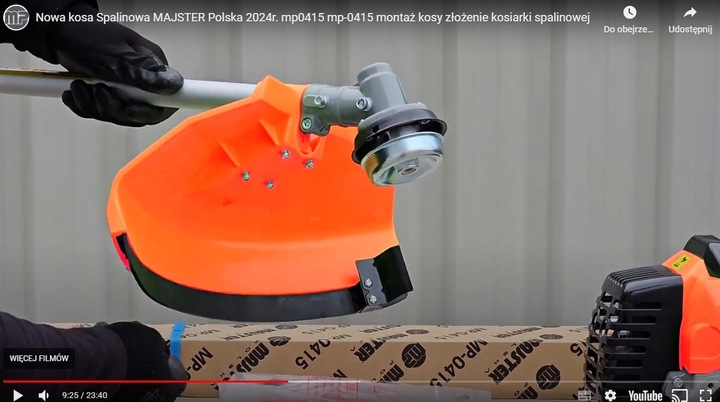 KOSA SPALINOWA podkaszarka wykaszarka kosiarka trawy MAJSTER PL MP0415