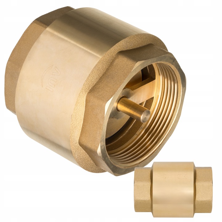 ZAWÓR ZWROTNY KIERUNKOWY MOSIĘŻNY GRZYBKIEM TRZPIEŃ Ø 1" DN25 SOLIDNY MOCNY