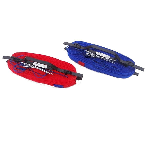 Linie boiska do badmintona REGULOWANE czerwone