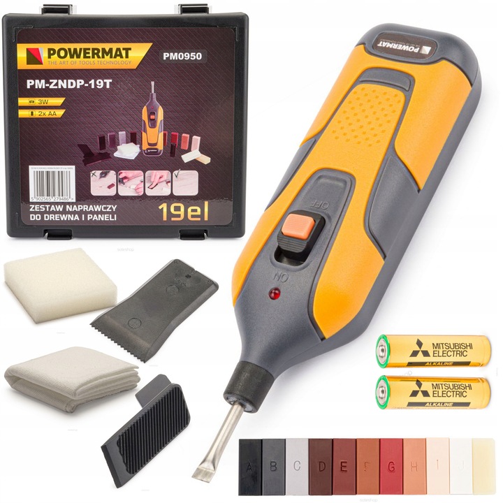 ZESTAW DO NAPRAWY PANELI MEBLI WOSK NAPRAWCZY 18 SZTUK WALIZKA