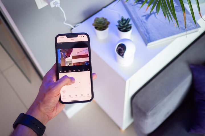 KAMERA WIFI IP WĘWNĘTRZNA OBROTOWA NIANIA 3MPx ZOOM SMART MINI 2K DETEKCJA