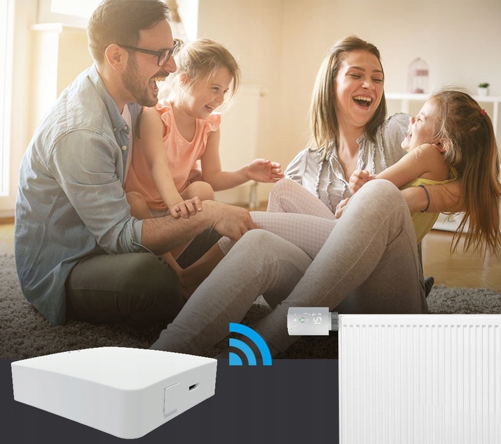 Głowica Termostatyczna Grzejnika Termostat Sterownik SMART Zigbee 3.0 Tuya