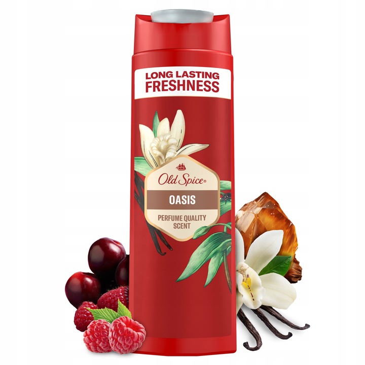 Old Spice Oasis Żel męski pod prysznic i szampon 3w1, 6 x 400ml