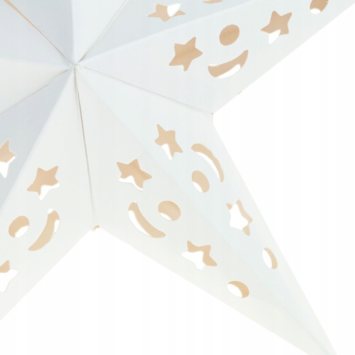 GWIAZDA 3D SKŁADANA ŚWIĄTECZNA WITRAŻ PAPIEROWA