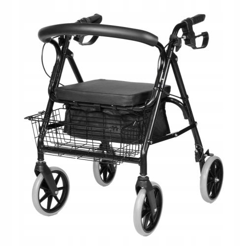CHODZIK REHABILITACYJNY BALKONIK WÓZEK DLA SENIORA KOSZYK PCHACZ 136KG