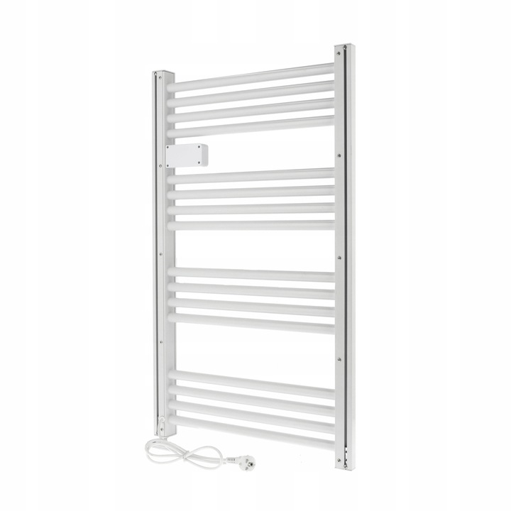 GRZEJNIK ŁAZIENKOWY ELEKTRYCZNY drabinka programator termostat BIAŁY