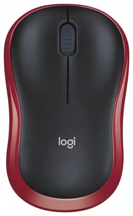 Myszka Bezprzewodowa Logitech M185 Czerwona USB 2.4GHz Optyczna IDEALNA